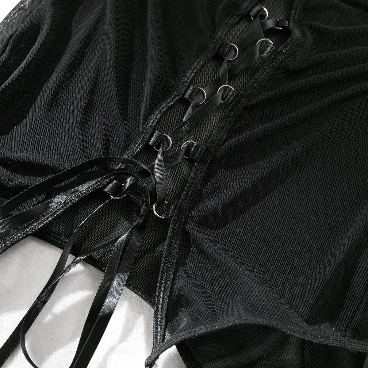 Underwear Mesh Push Up See-through Role-playing Suit For Women